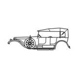 1907 Silver Ghost Metal Car Wall Art - MT0003