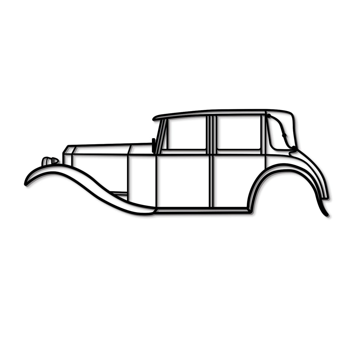 1922 Twenty Metal Car Wall Art - MT0004