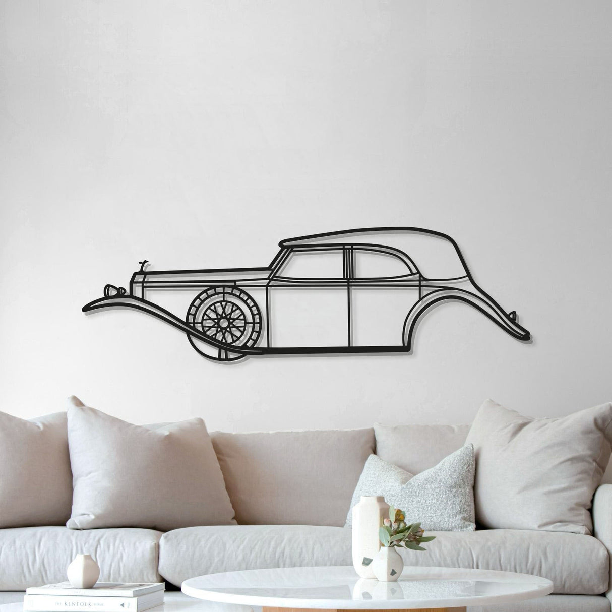 1929 Phantom II Metal Car Wall Art - MT0012