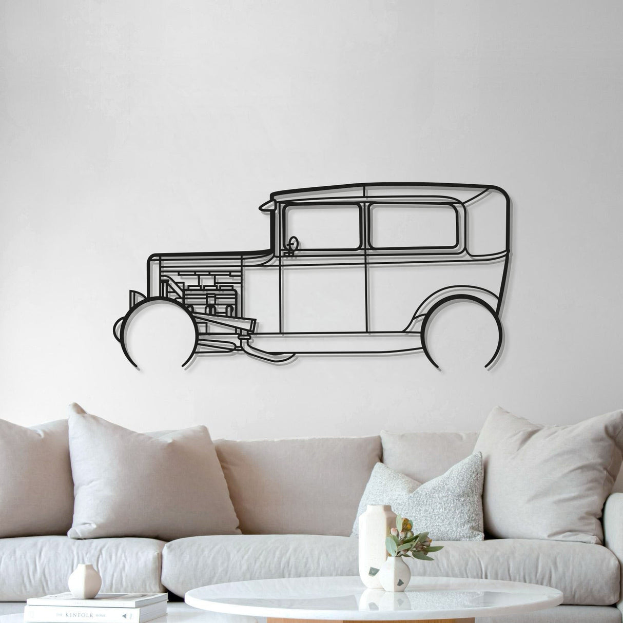 1931 Model A Detailed Metal Car Wall Art - MT0015