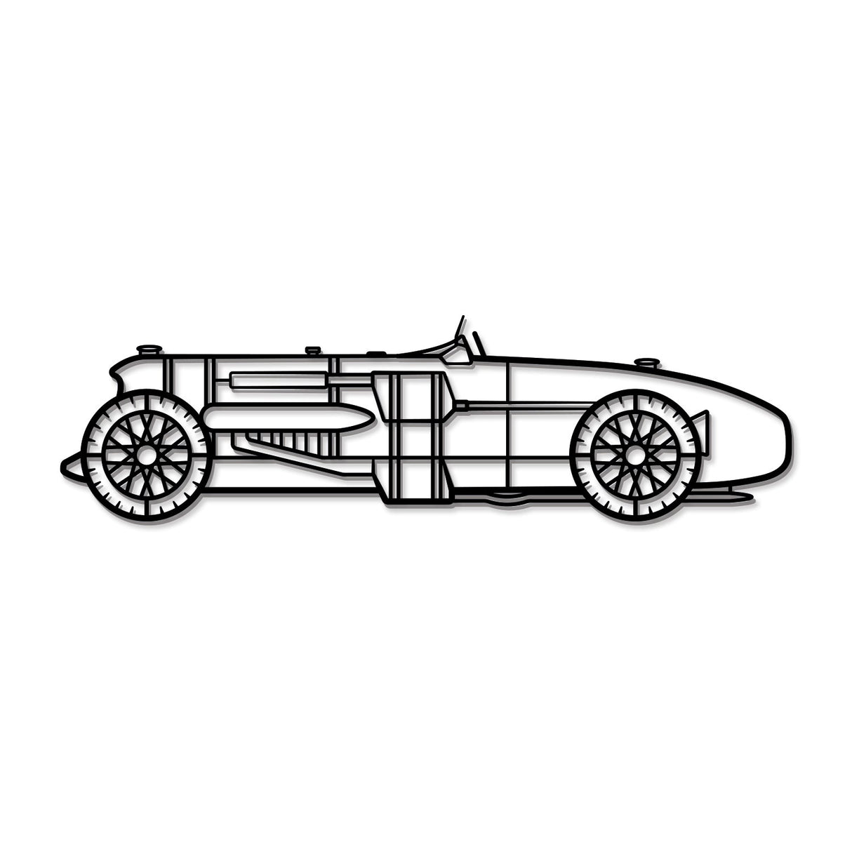 1933 Napier-Railton Metal Car Wall Art - MT0017