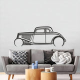 1934 Highboy Detailed Metal Car Wall Art - MT0018