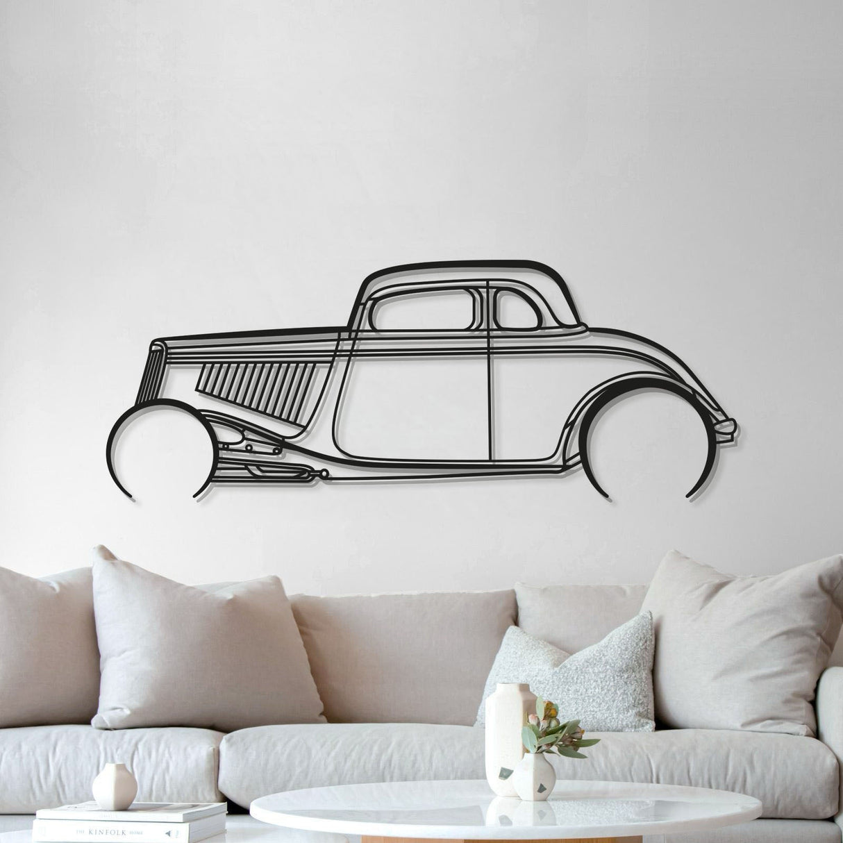 1934 Highboy Detailed Metal Car Wall Art - MT0018