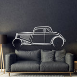 1934 Highboy Detailed Metal Car Wall Art - MT0018