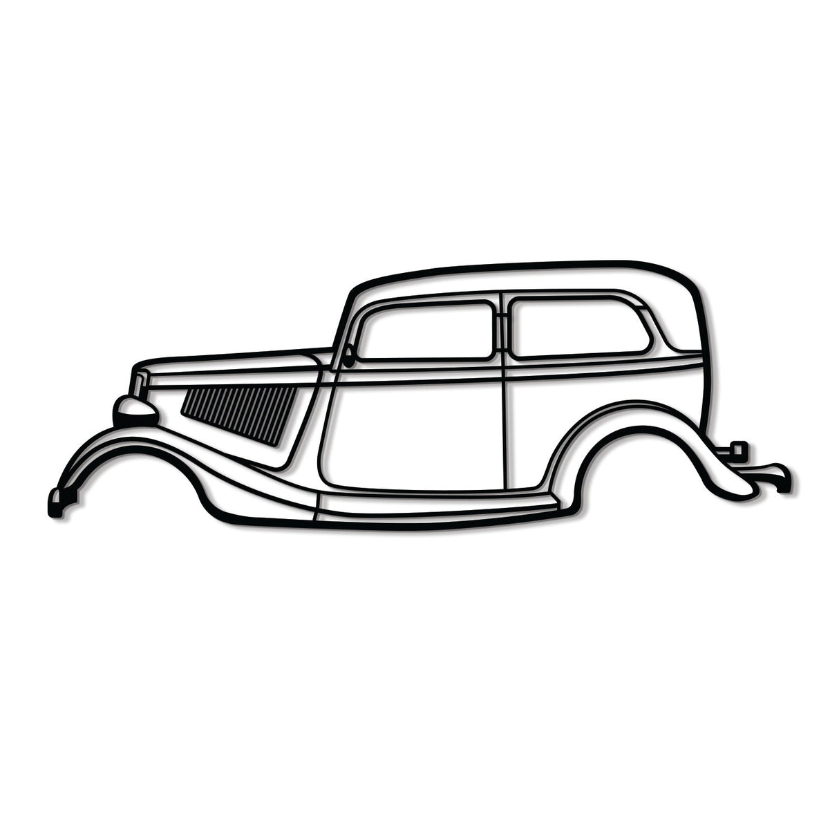 1934 Tudor Metal Car Wall Art - MT0006