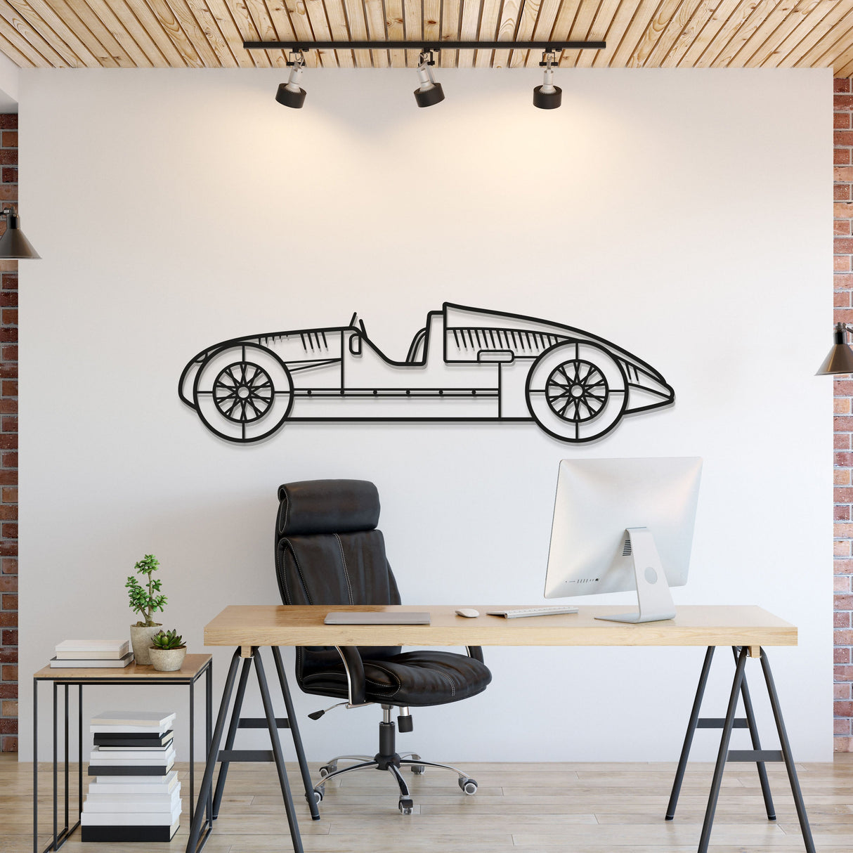 1939 Type D Metal Car Wall Art - MT0007