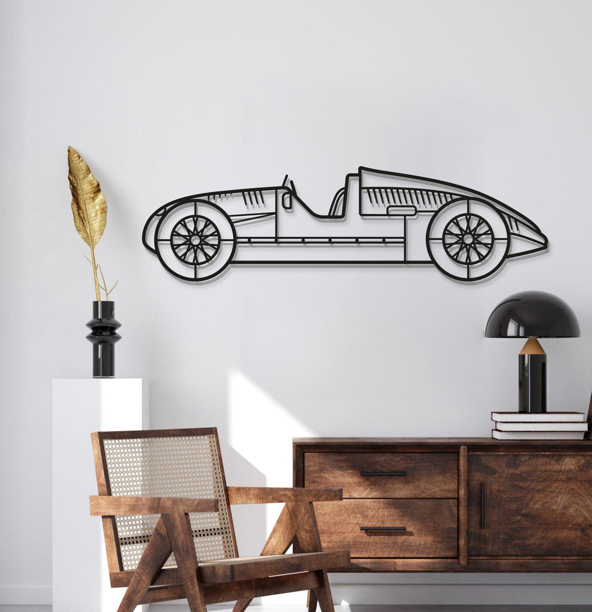 1939 Type D Metal Car Wall Art - MT0007