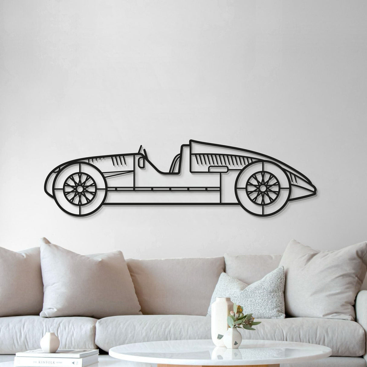 1939 Type D Metal Car Wall Art - MT0007