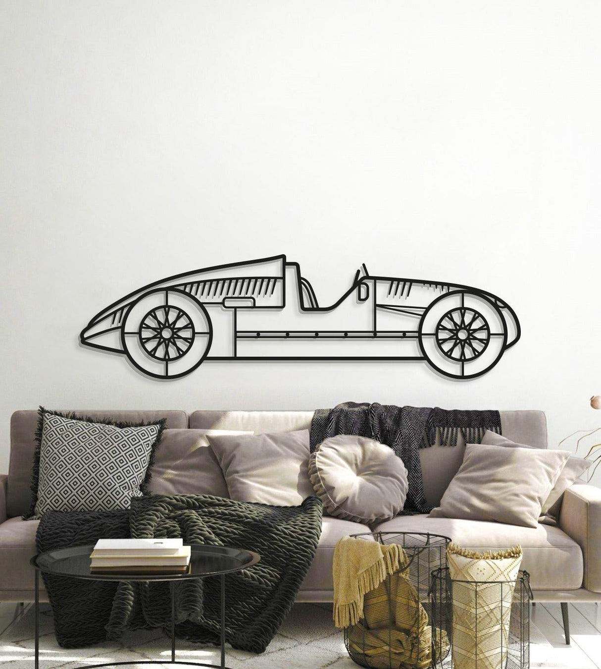 1939 Type D Metal Car Wall Art - MT0007