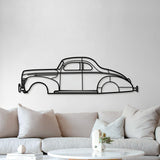 1940 De Luxe Coupé Metal Car Wall Art - MT0008