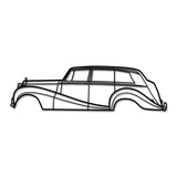 1946 Silver Wraith Metal Car Wall Art - MT0024