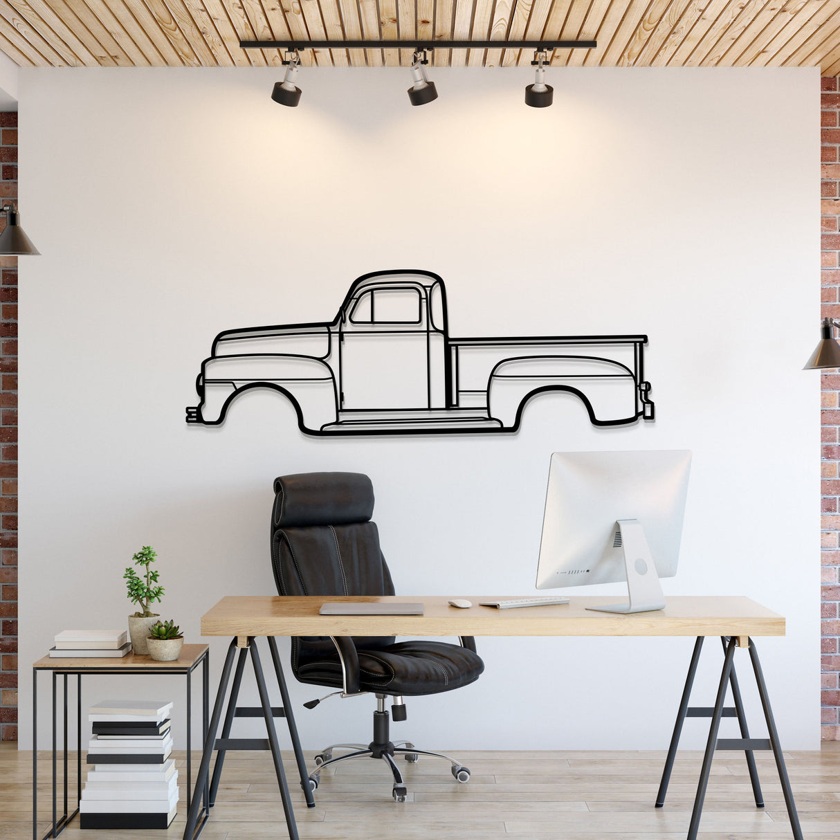 1951 F-150 Metal Car Wall Art - MT0010