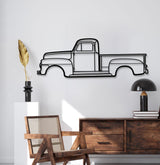 1951 F-150 Metal Car Wall Art - MT0010