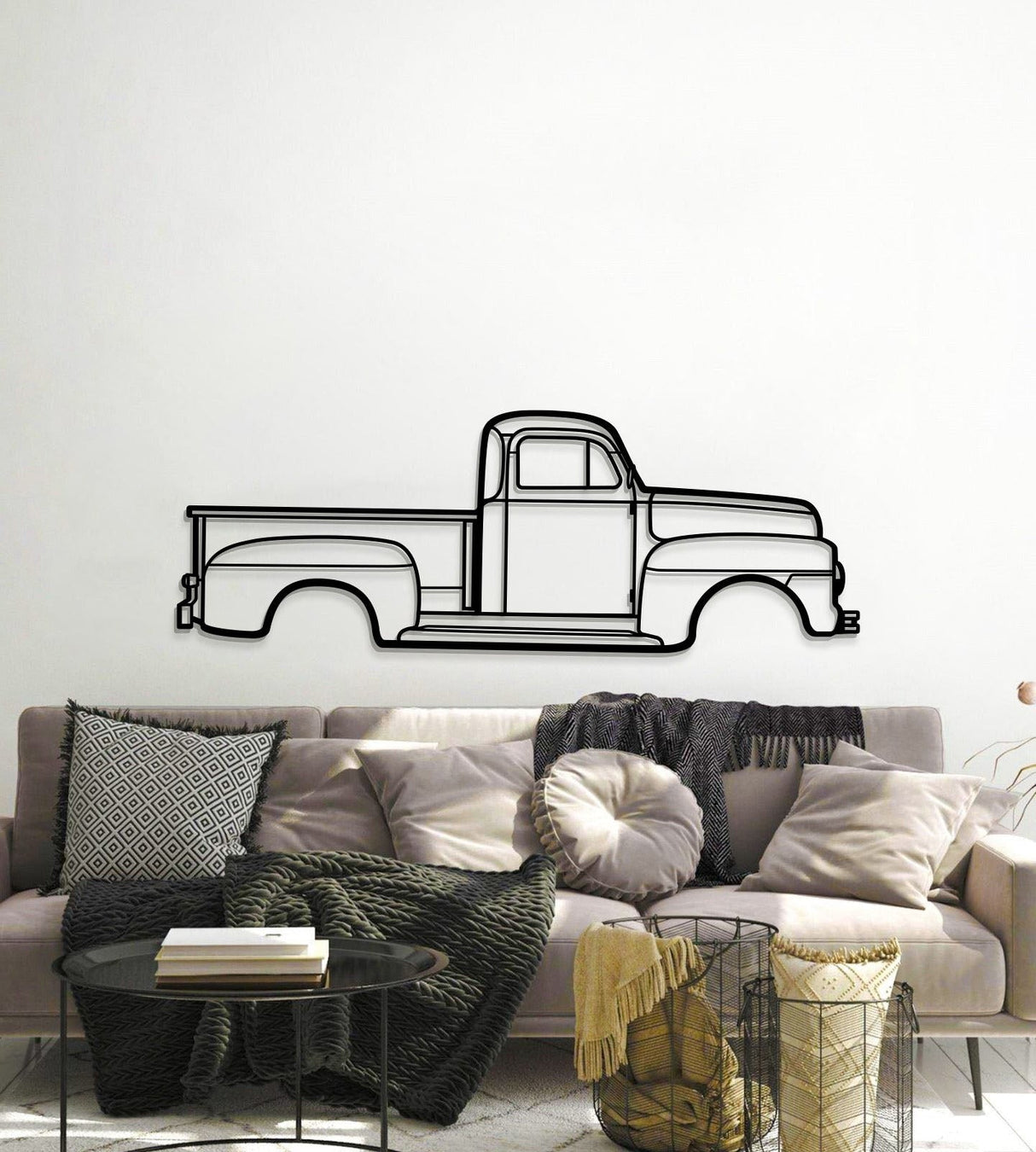 1951 F-150 Metal Car Wall Art - MT0010