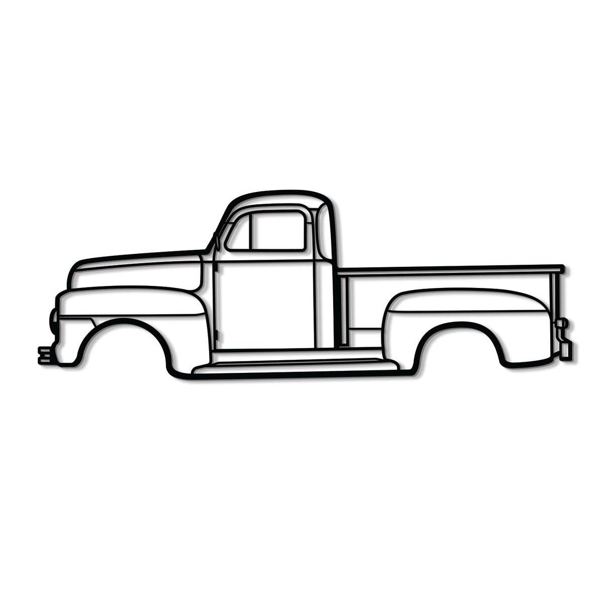 1951 F-150 Metal Car Wall Art - MT0010