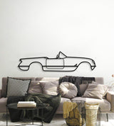 1953 Corvette Metal Car Wall Art - MT0027