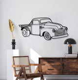 1953 Custom Truck Perspective Metal Car Wall Art - MT1248