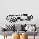 1953 C Type Perspective Metal Car Wall Art - MT1276