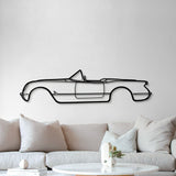 1954 Corvette Metal Car Wall Art - MT0032