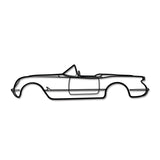 1954 Corvette Metal Car Wall Art - MT0032