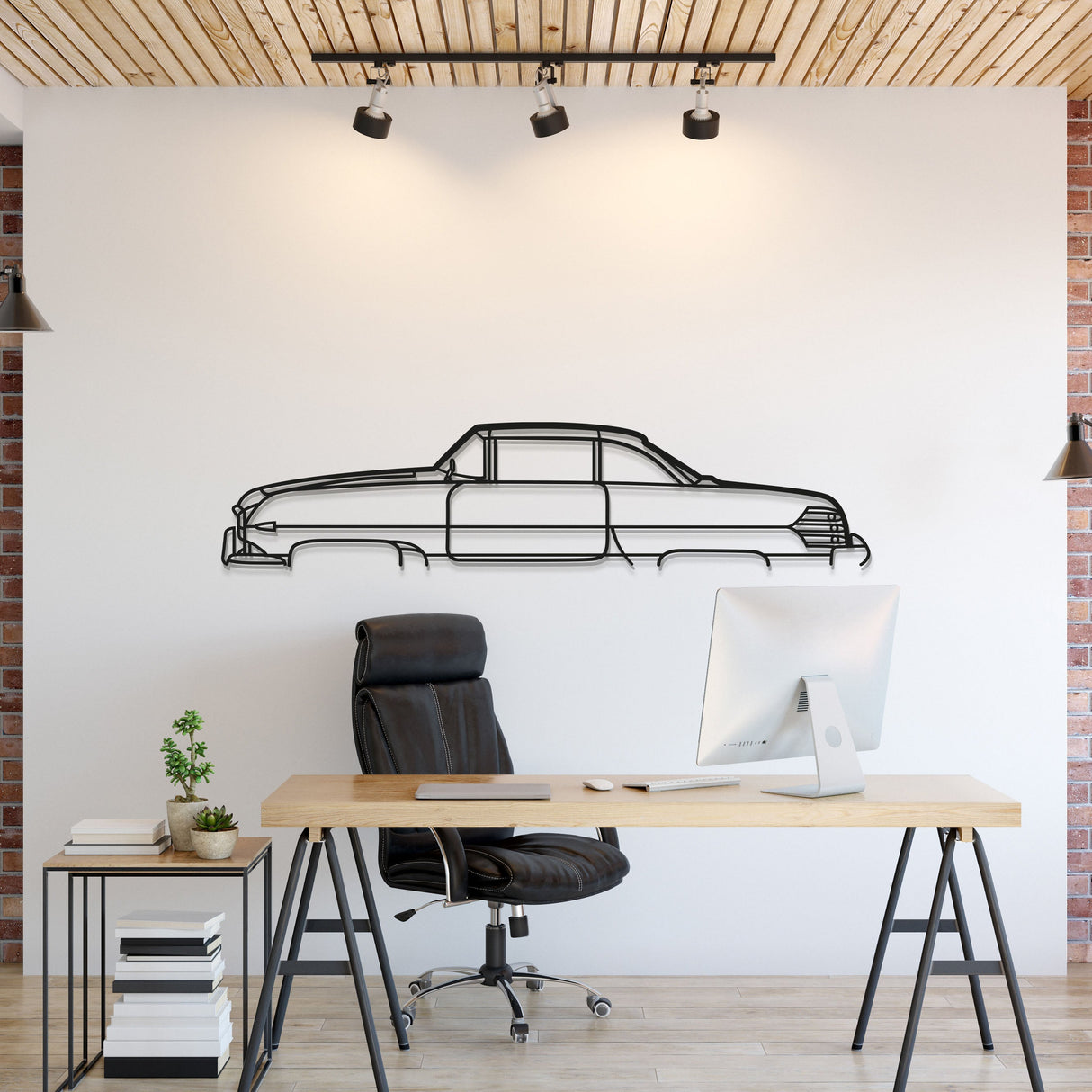 1954 İtalia Metal Car Wall Art - MT0033