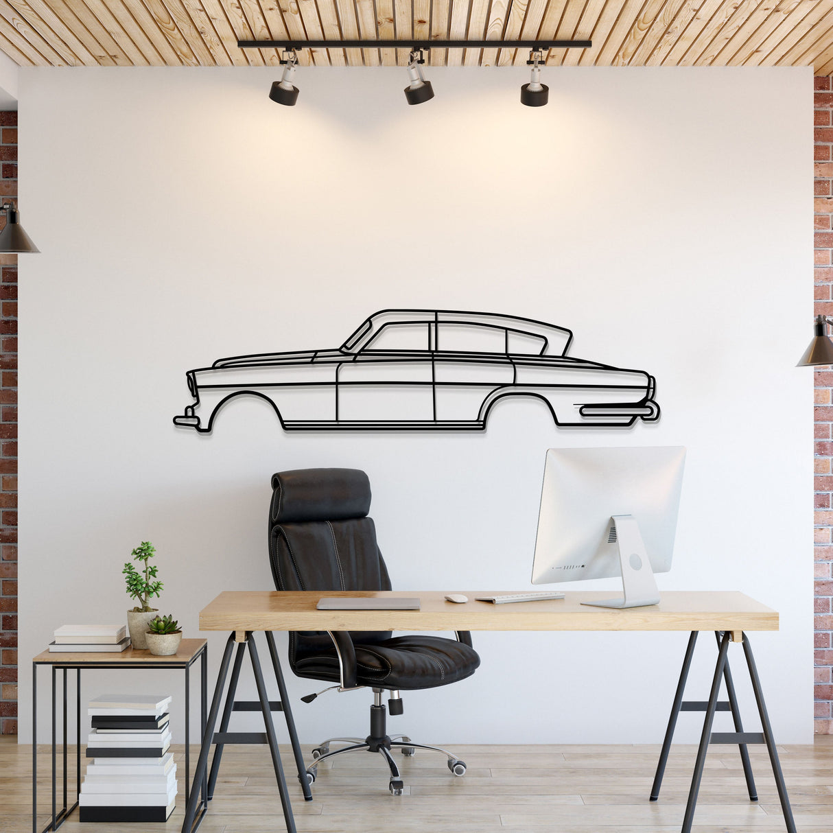 1954 Vignale Metal Car Wall Art - MT0034