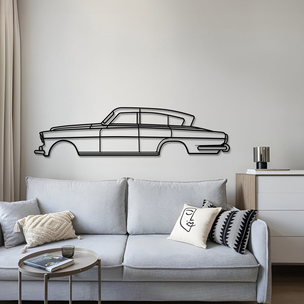 1954 Vignale Metal Car Wall Art - MT0034