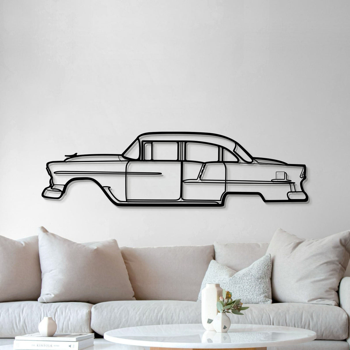 1955 Belair Metal Car Wall Art - MT0037