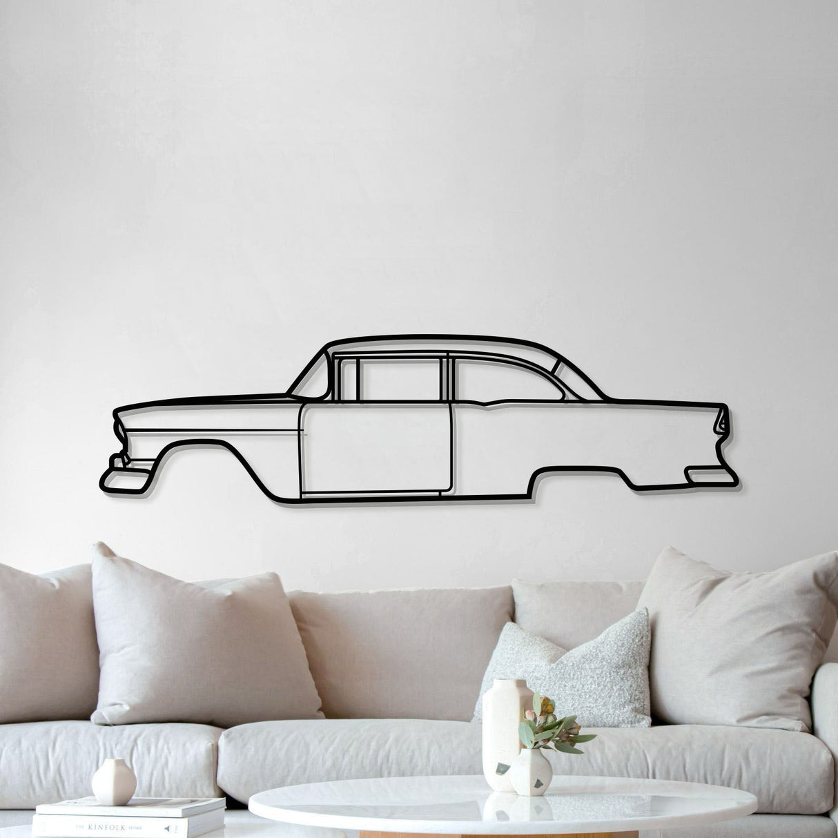 1955 150 Utility Sedan Metal Car Wall Art - MT0035