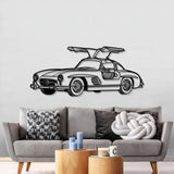 1955 300SL Perspective Metal Car Wall Art - MT1171