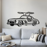 1955 300SL Perspective Metal Car Wall Art - MT1171