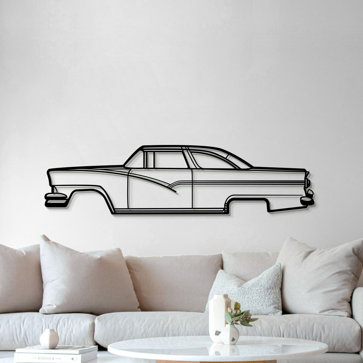 1956 Crown Victoria Metal Car Wall Art - MT0042