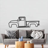 1956 F-100 Metal Car Wall Art - MT0043