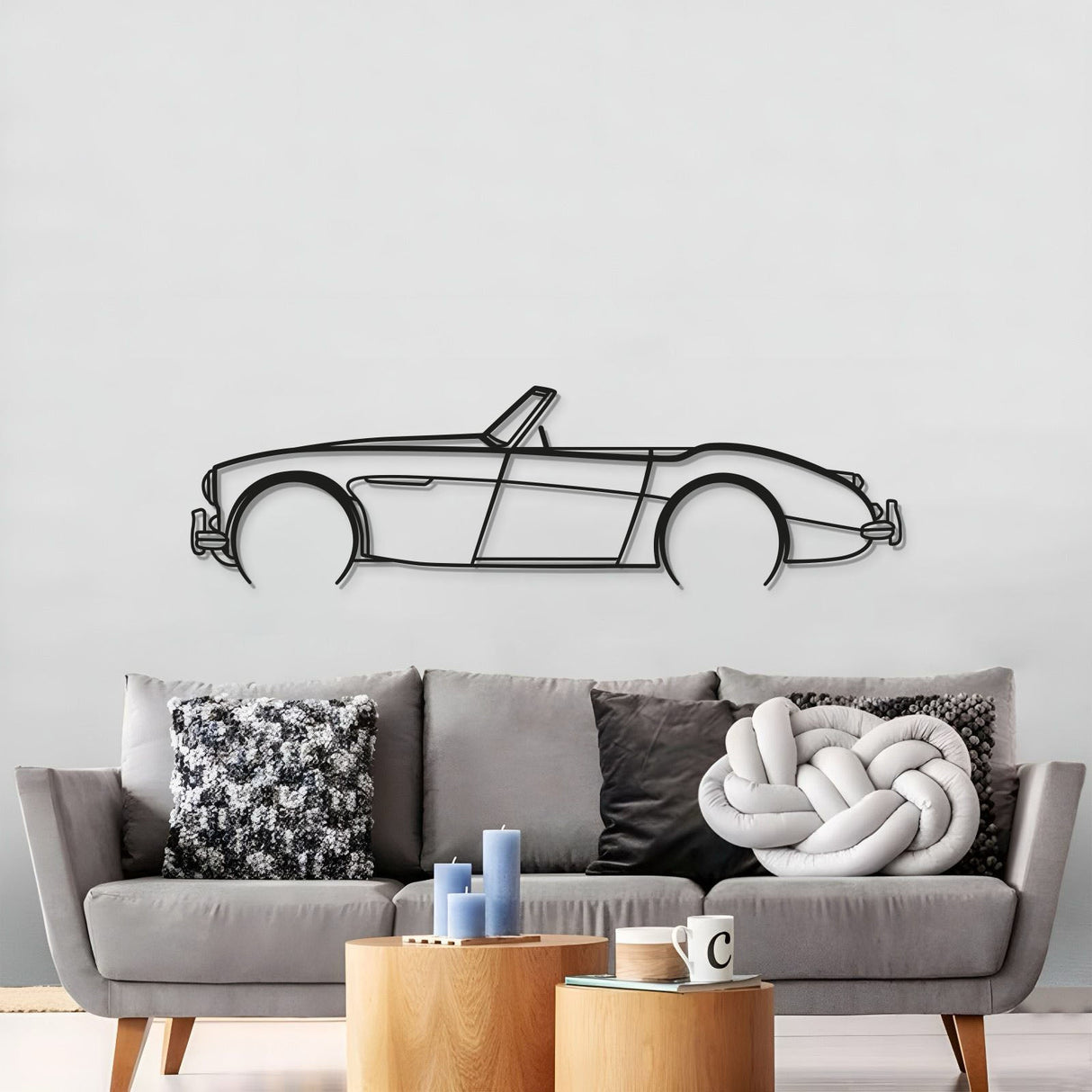 1957 3000 106 Detailed Metal Car Wall Art - MT0045