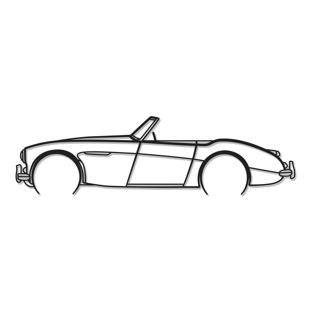 1957 3000 106 Detailed Metal Car Wall Art - MT0045