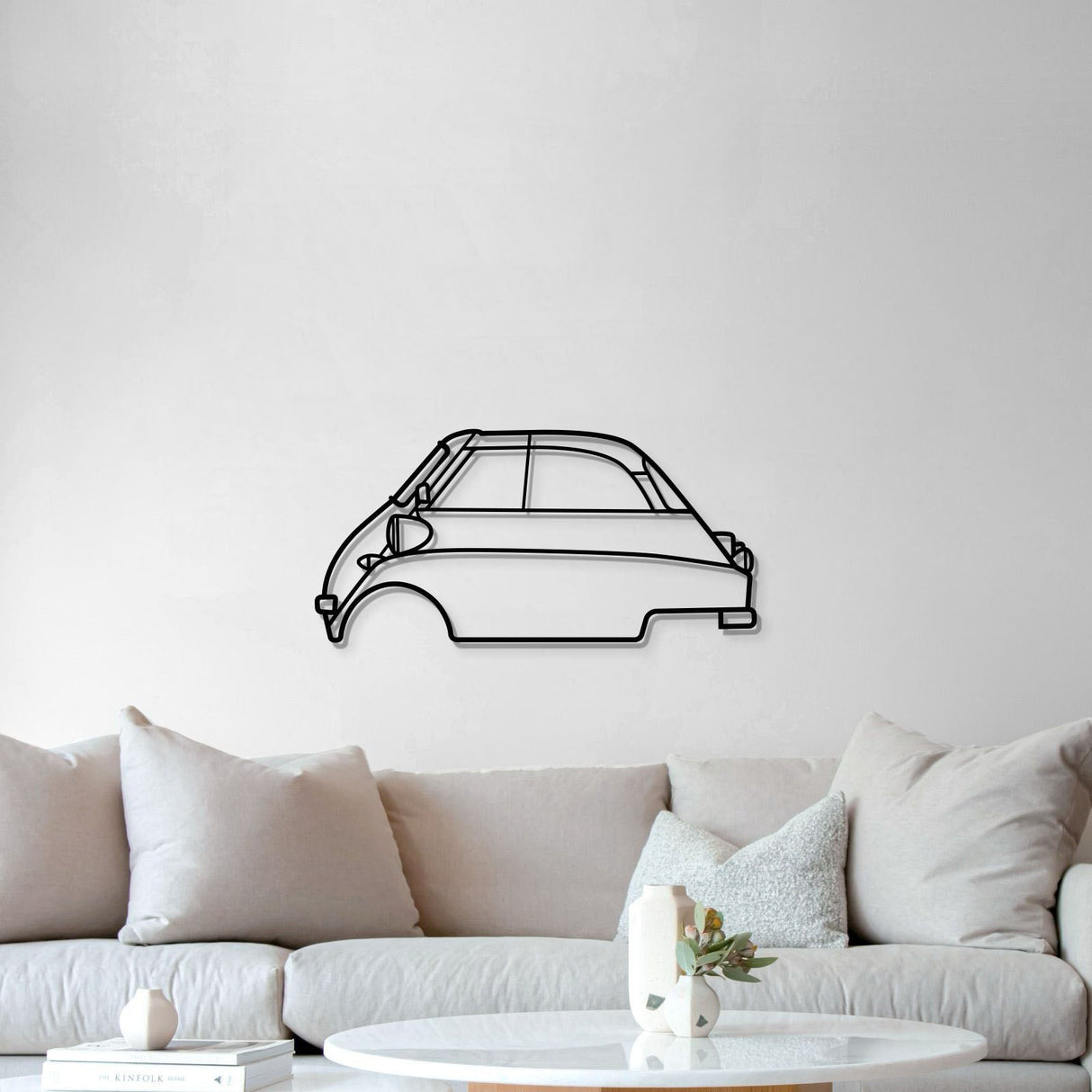 1957 Isetta 300 Export Metal Car Wall Art - MT0051