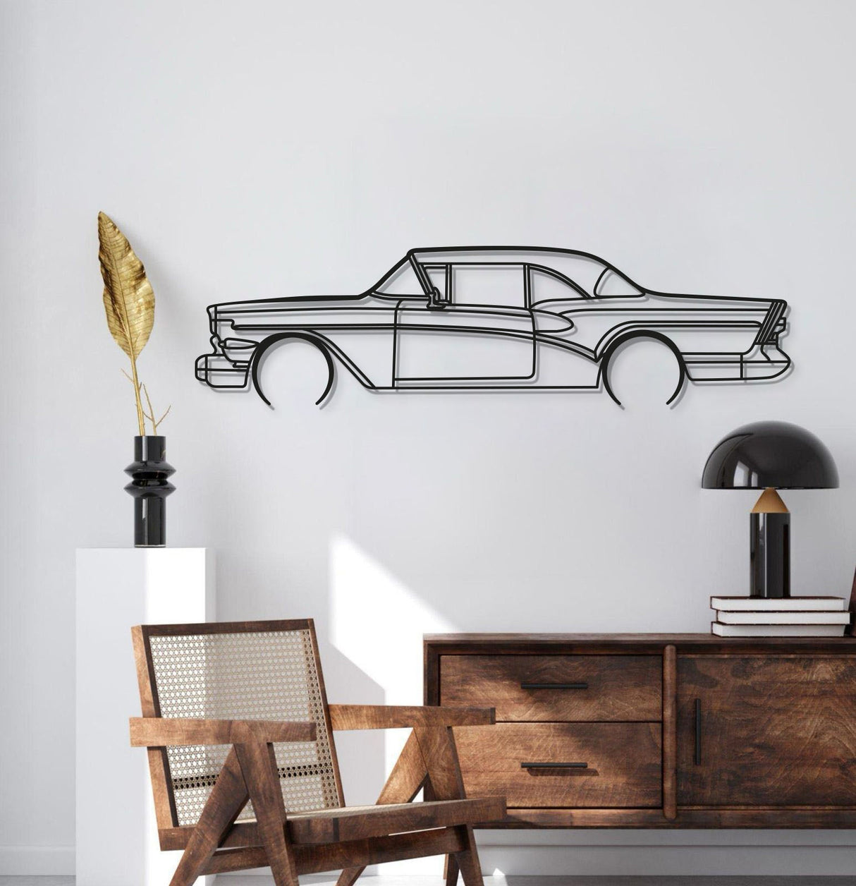 1957 Riviera Detailed Metal Car Wall Art - MT0052