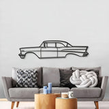 1957 Belair Coupe Metal Car Wall Art - MT0047