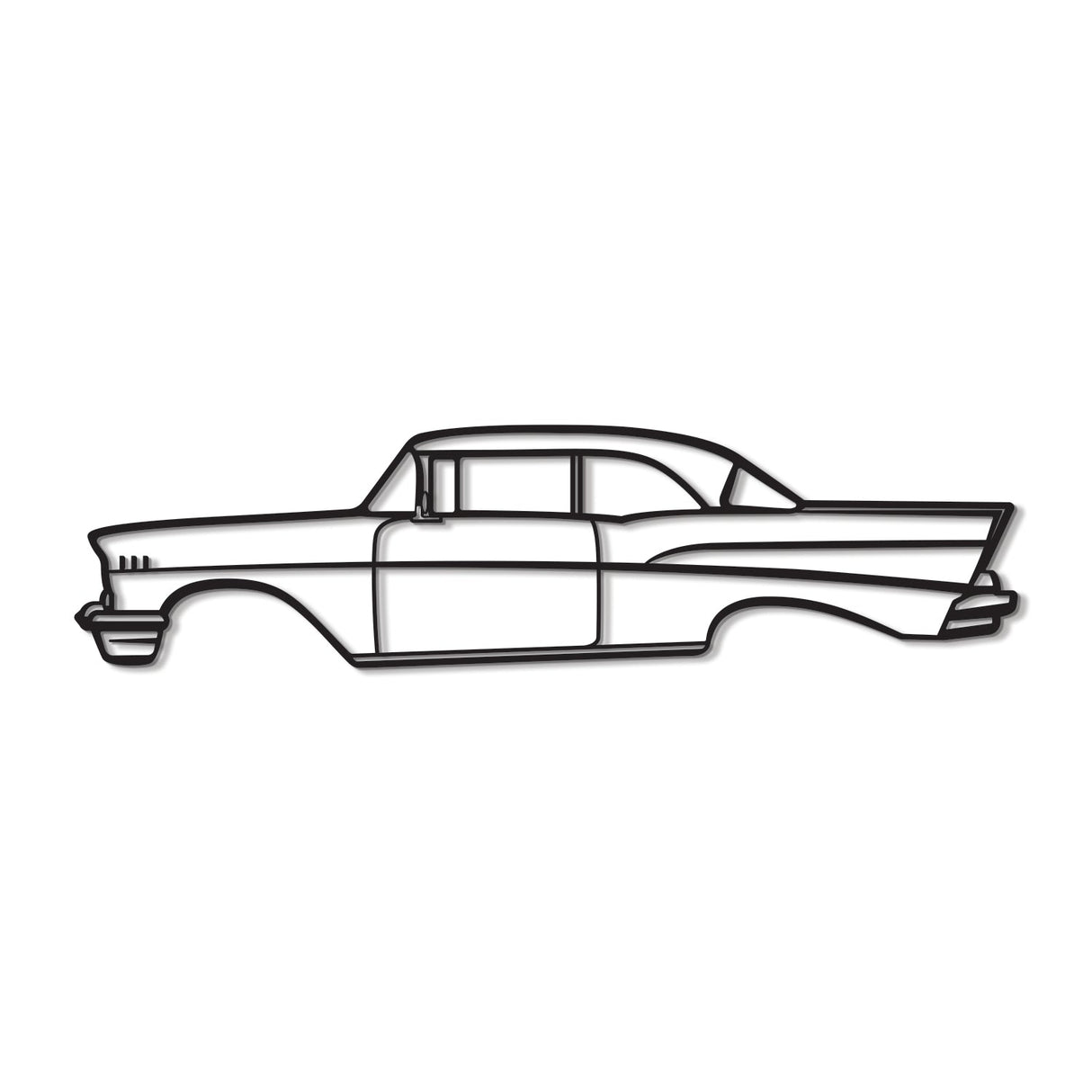 1957 Bel Air Metal Car Wall Art - MT0046