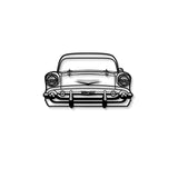 1957 Bel Air Front View Metal Car Wall Art - MT1330