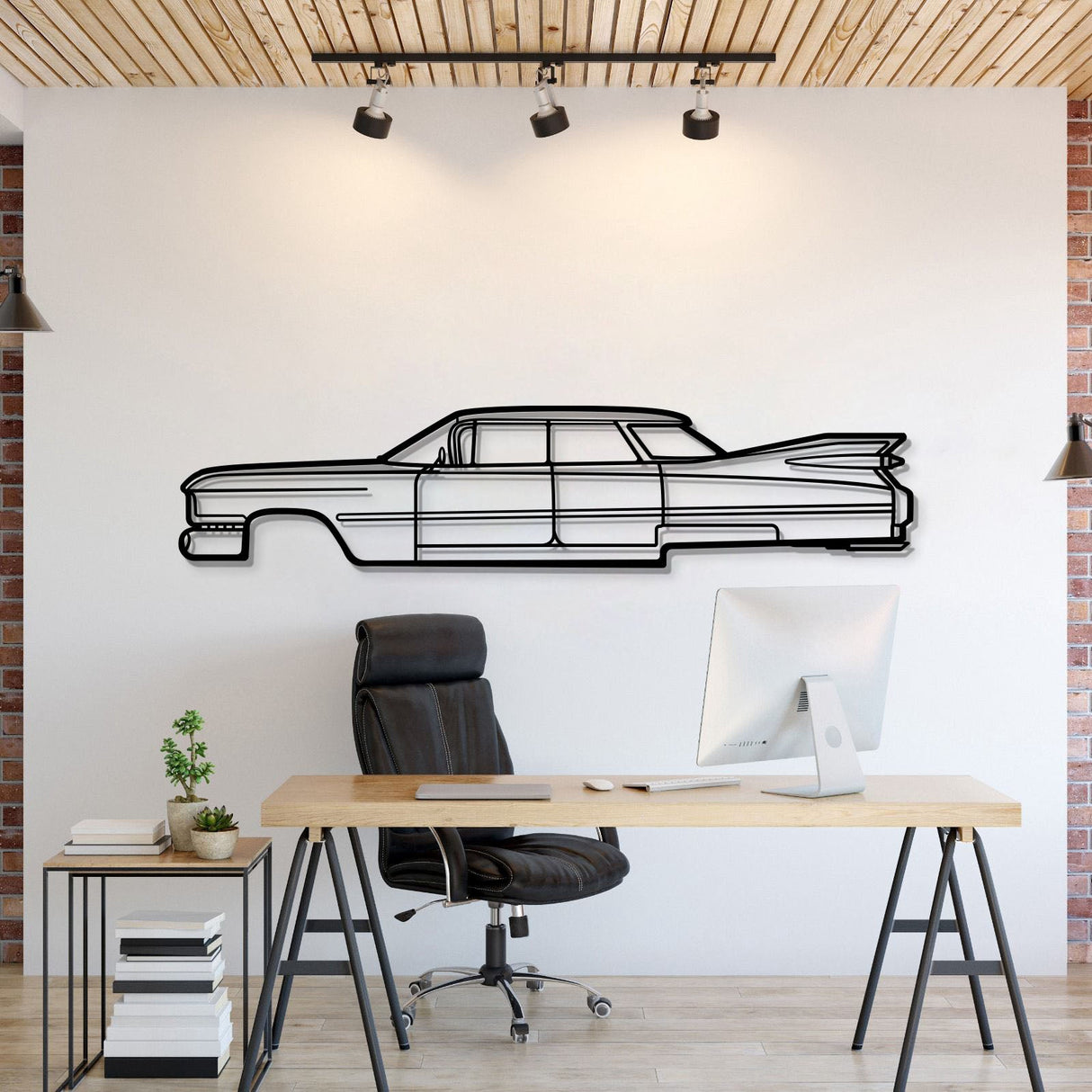 1959 Deville Metal Car Wall Art - MT0057