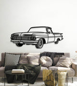 1959 El Camino Perspective Metal Car Wall Art - MT1148