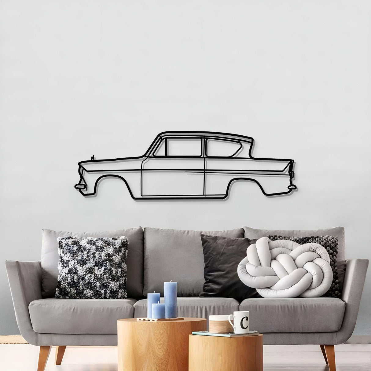 1959 Anglia 105E Metal Car Wall Art - MT0055