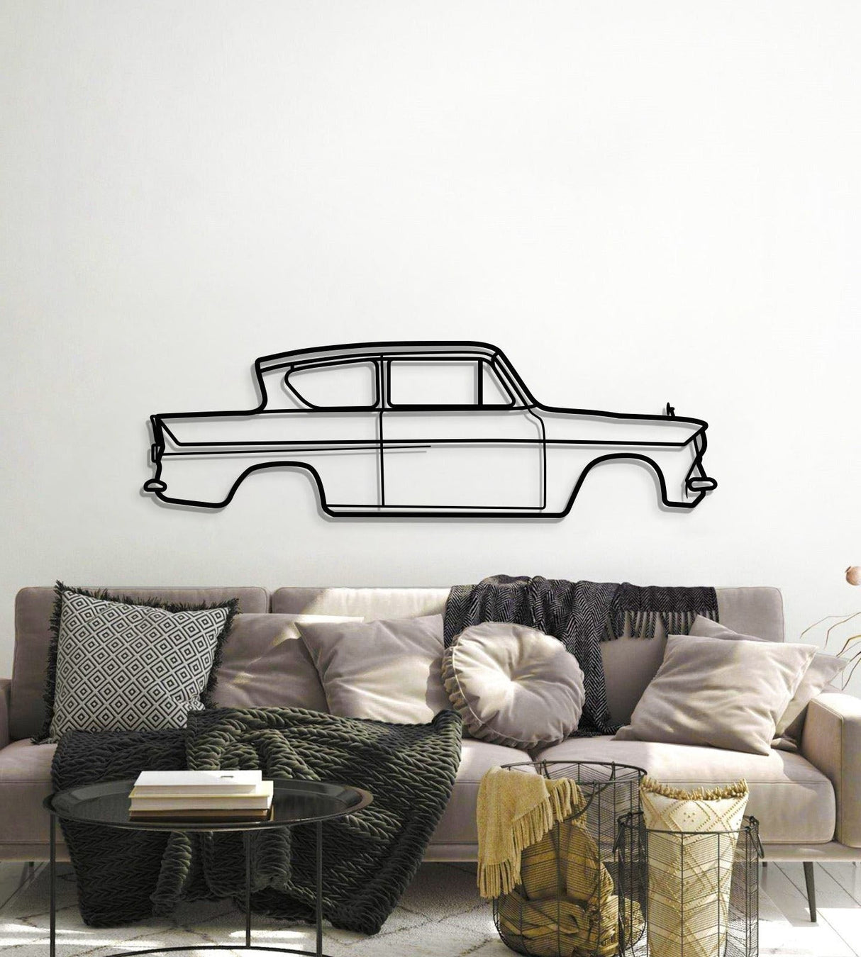 1959 Anglia 105E Metal Car Wall Art - MT0055