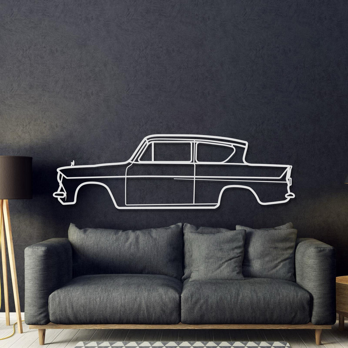 1959 Anglia 105E Metal Car Wall Art - MT0055