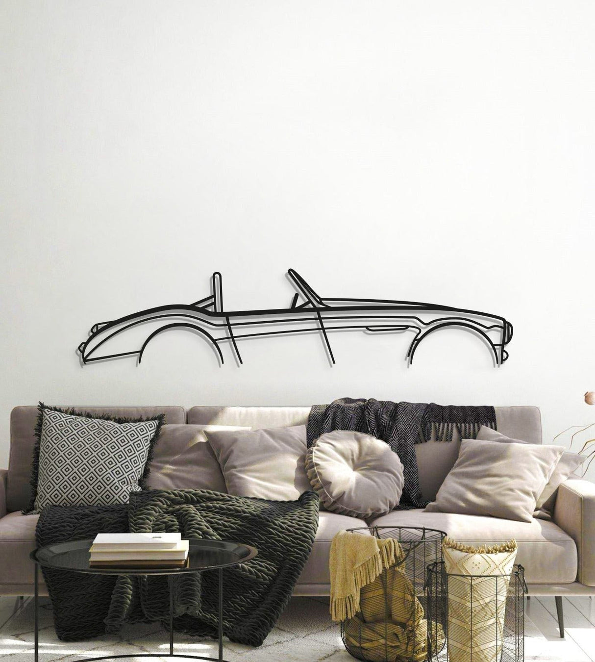 1960 3000 Metal Car Wall Art - MT0059