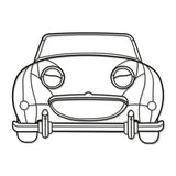 1961 Bugeye Sprite Metal Car Wall Art - MT0061