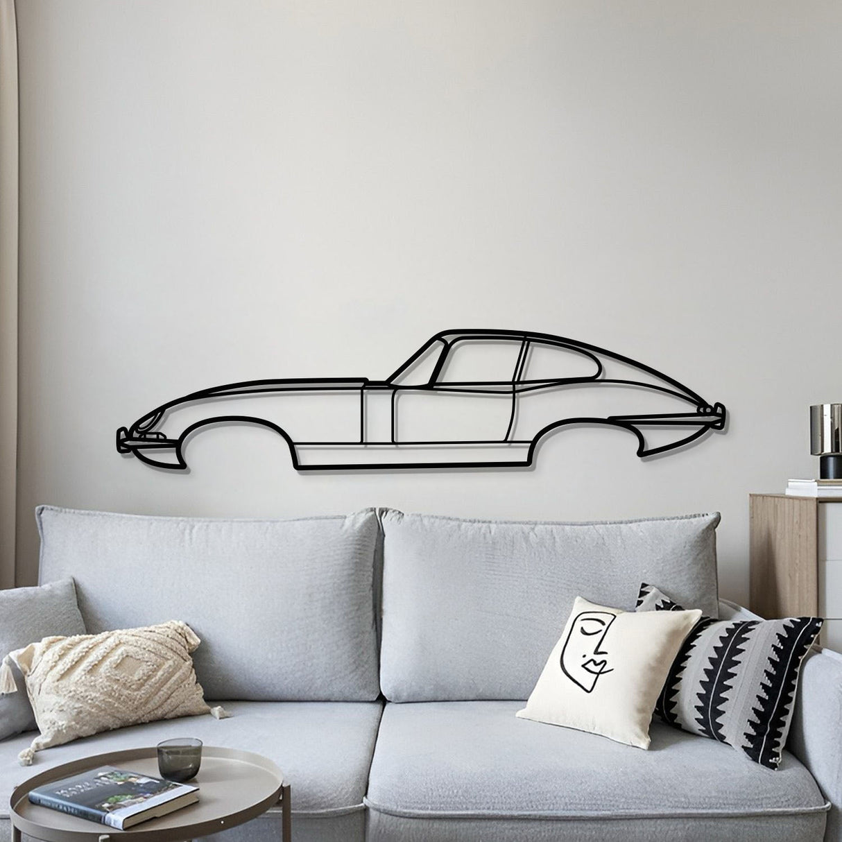 1961 E-Type Metal Car Wall Art - MT0063