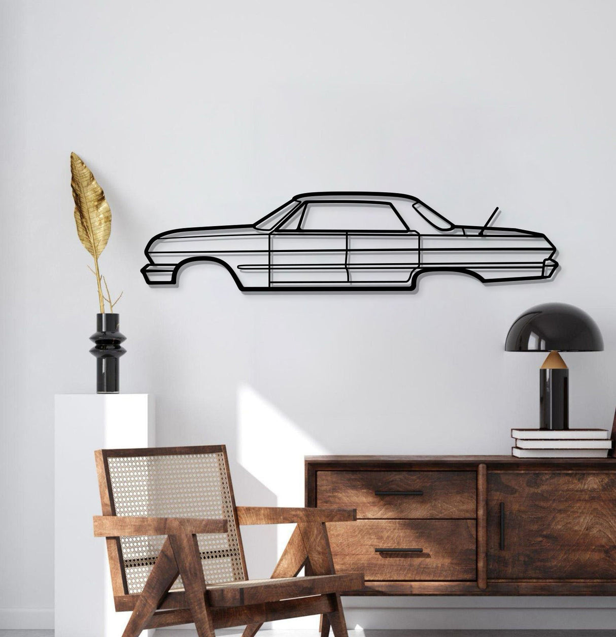 1962 Belair Sedan Metal Car Wall Art - MT0065