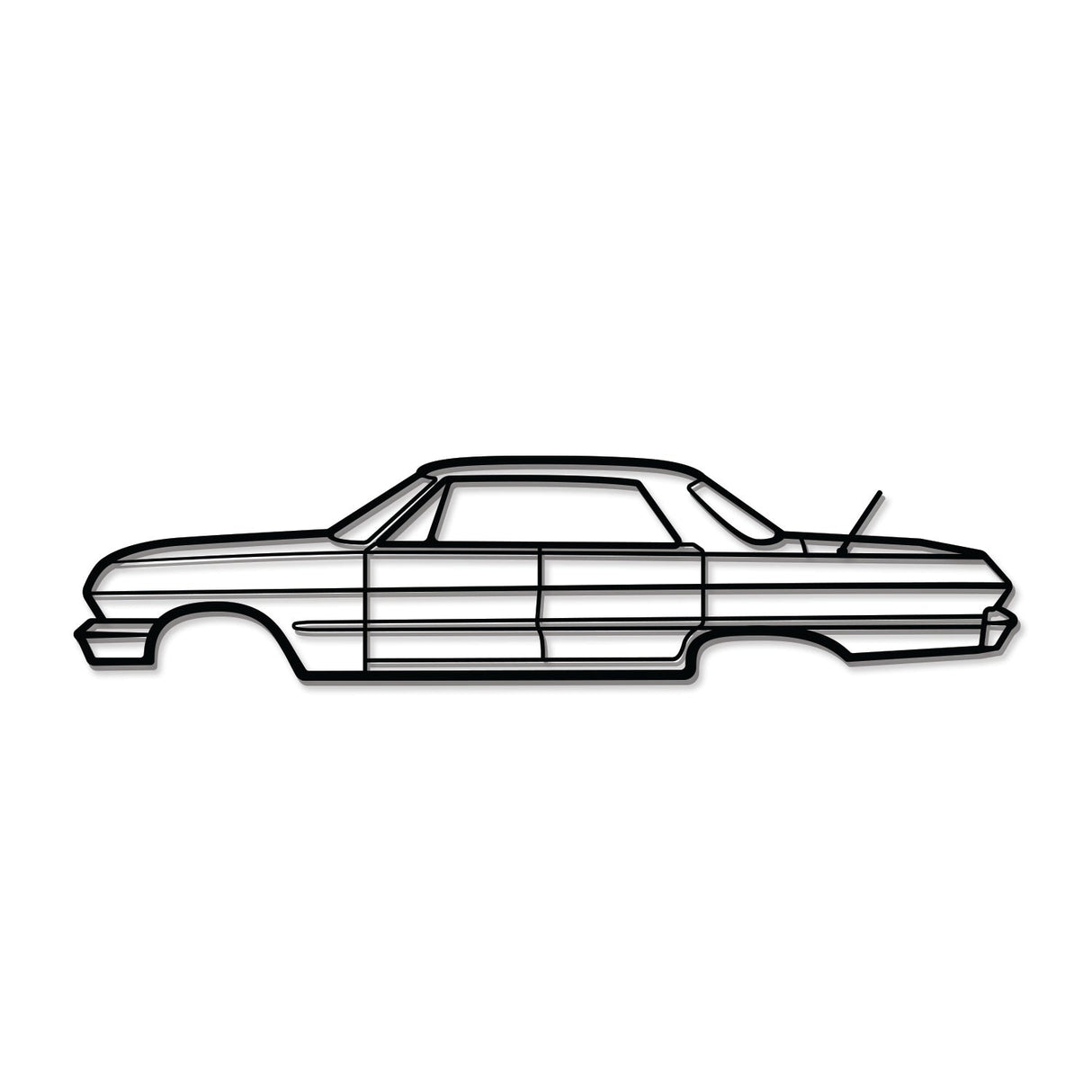 1962 Belair Sedan Metal Car Wall Art - MT0065